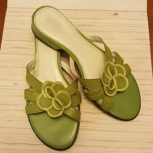 Green sandals